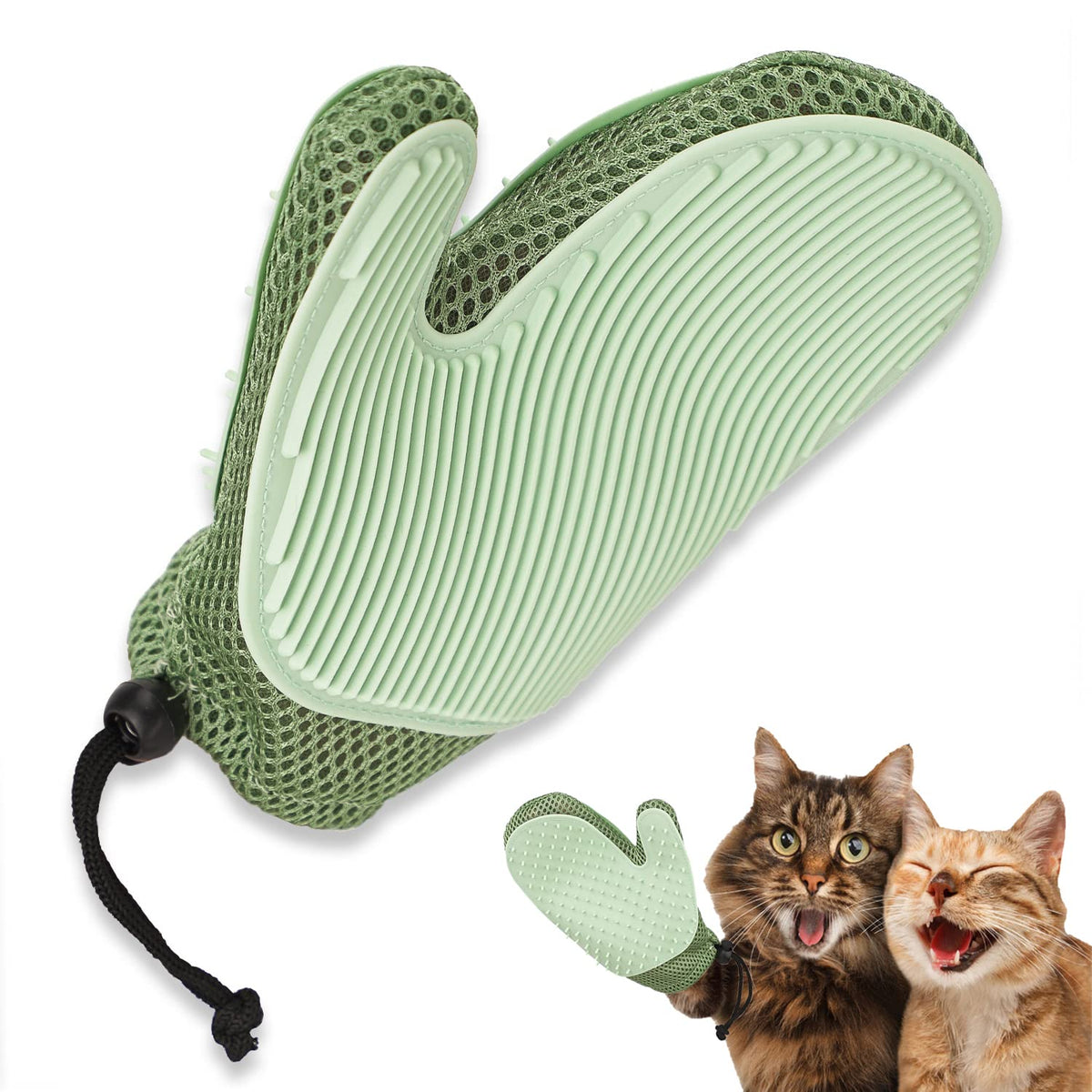 2-in-1 Pet Grooming Glove & Fur Remover Mitt