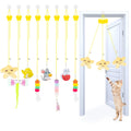 8-Piece Hanging Door Cat Teaser Toy Set