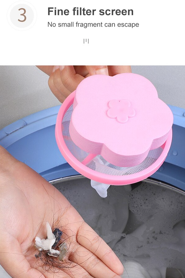 Floating Pet Hair Catcher for Washing Machine (2 Pack)