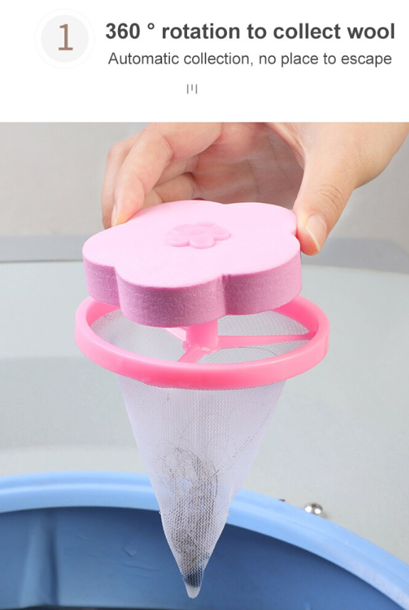 Floating Pet Hair Catcher for Washing Machine (2 Pack)
