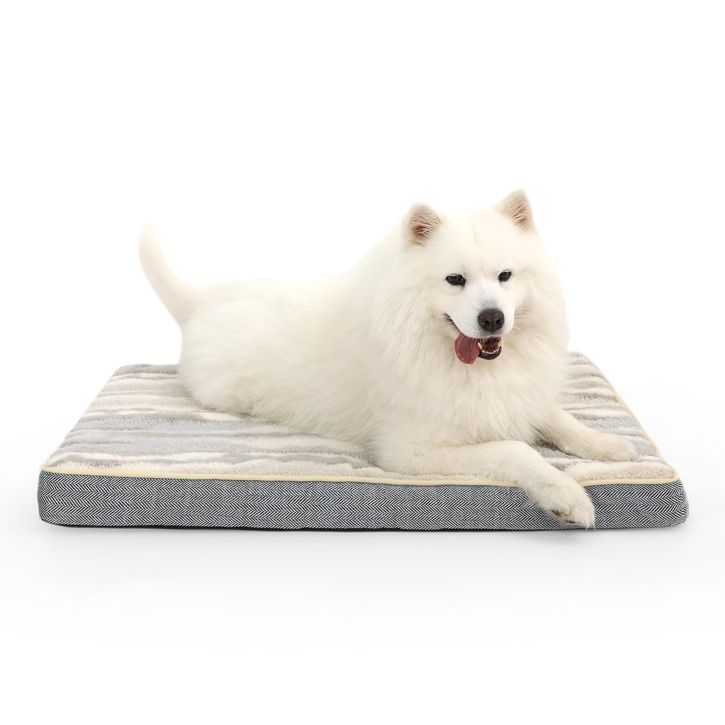 Orthopedic Egg Crate Foam Dog Bed – Removable Cover