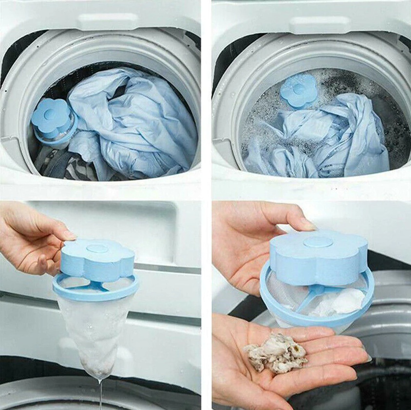 Floating Pet Hair Catcher for Washing Machine (2 Pack)