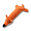 Squeaky Crinkle Fox Dog Toy – No-Stuffing Plush Chew Toy